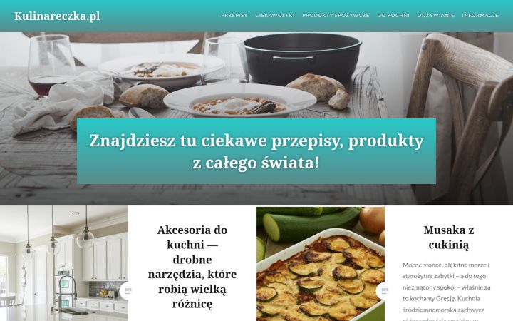 Screenshot of kulinareczka.pl