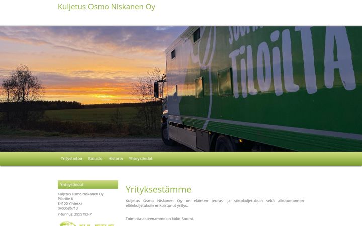 Screenshot of kuljetusniskanen.com
