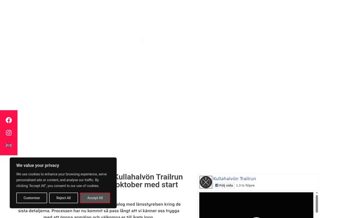 Screenshot of kullahalvontrailrun.se