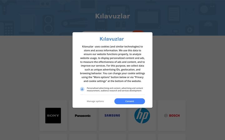 Screenshot of kullanimkilavuzu.com.tr