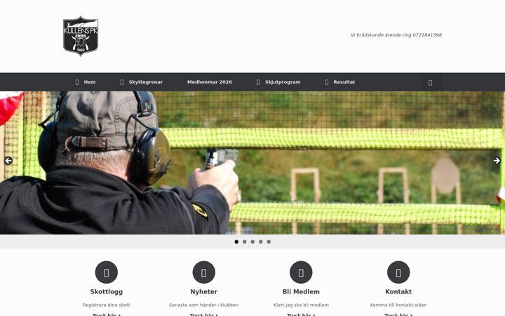 Screenshot of kullenspk.se