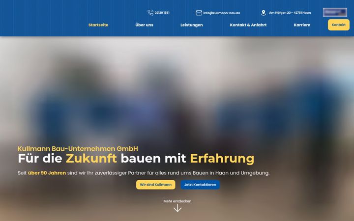Screenshot of kullmann-bau.de