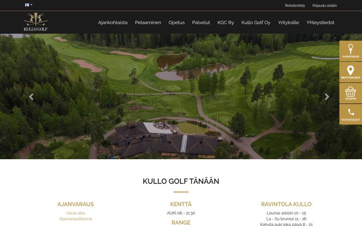 Screenshot of kullogolf.fi