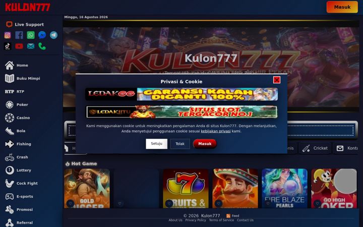 Screenshot of kulon777.org