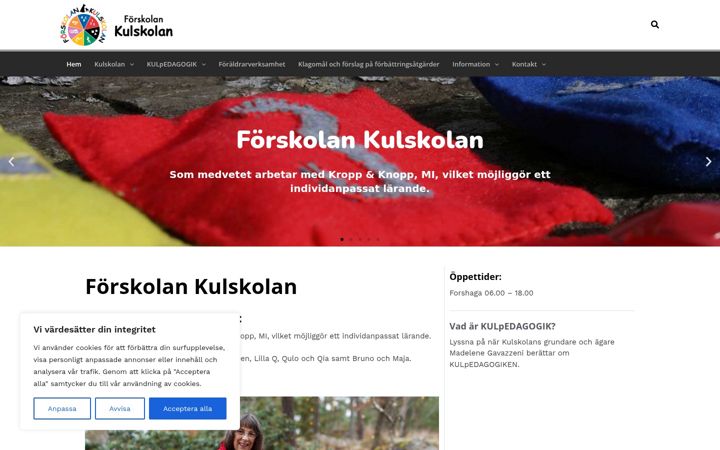 Screenshot of kulskolan.se