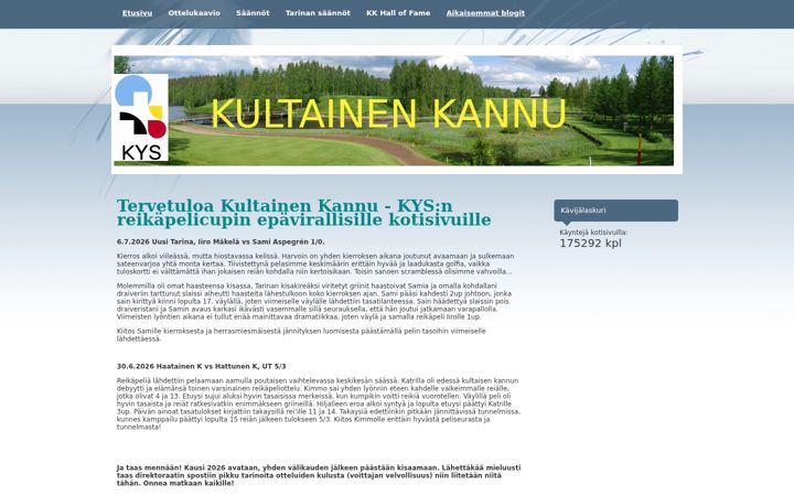 Screenshot of kultainenkannu.net