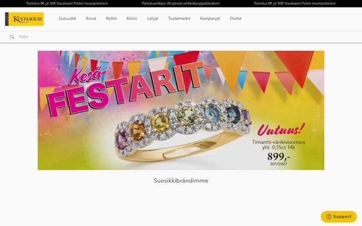 Zrzut ekranu kultajousi.fi