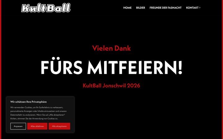 Screenshot of kultball.ch