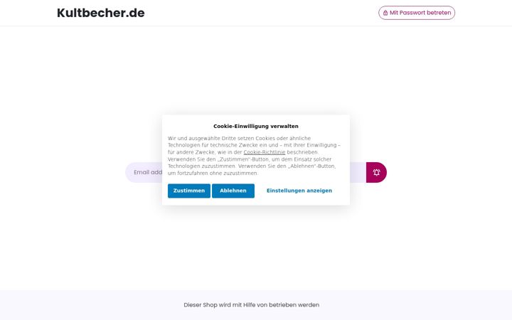 Screenshot of kultbecher.de