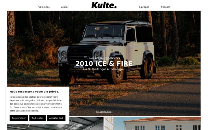 Screenshot of kultemachine.fr