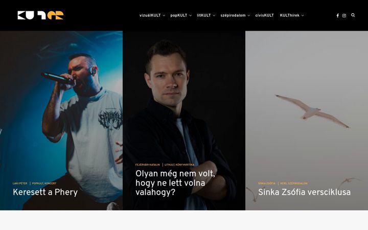 Screenshot of kulter.hu