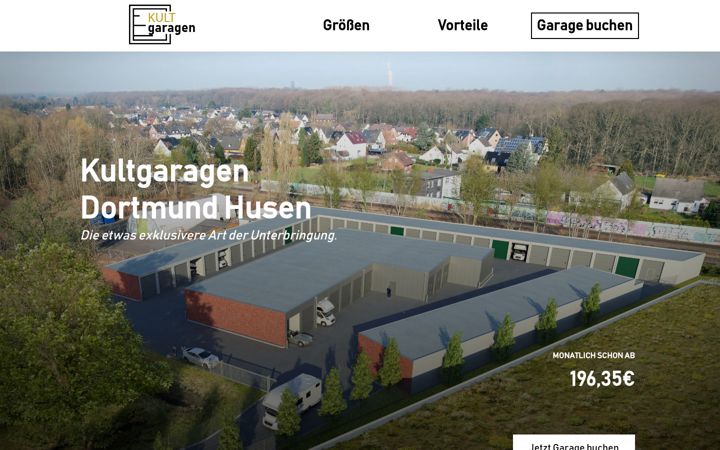 Screenshot of kultgaragen.de