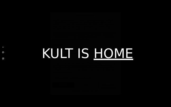 Screenshot of kultmilano.com