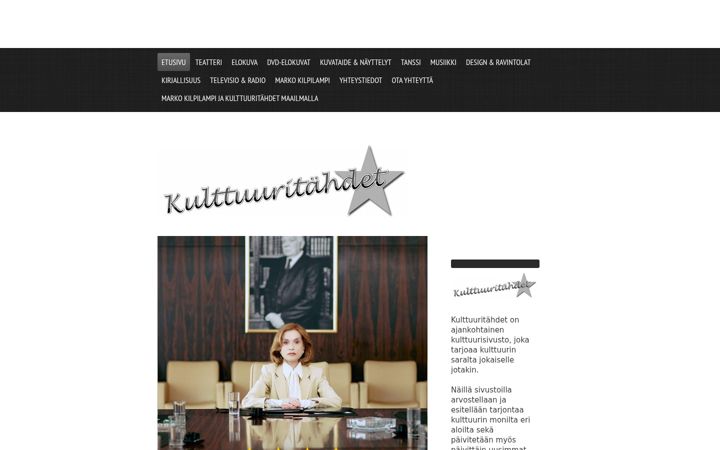 Screenshot of kulttuuritahdet.com