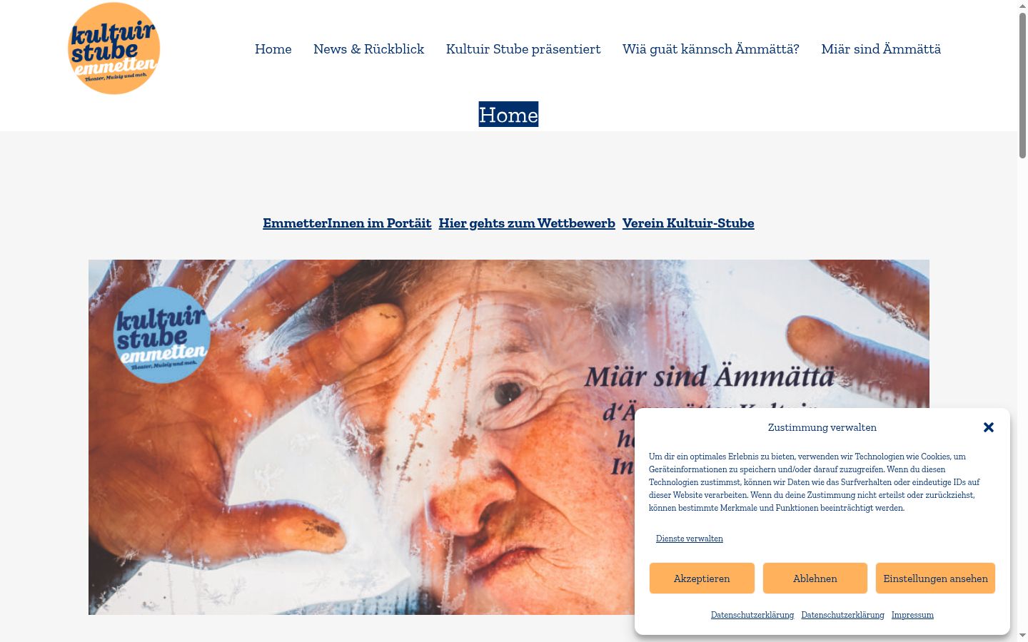 Kuvakaappaus suostumusbannerista, joka näytettiin ennen mitään vuorovaikutusta