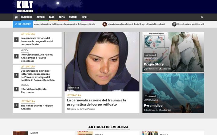 Screenshot of kultunderground.org