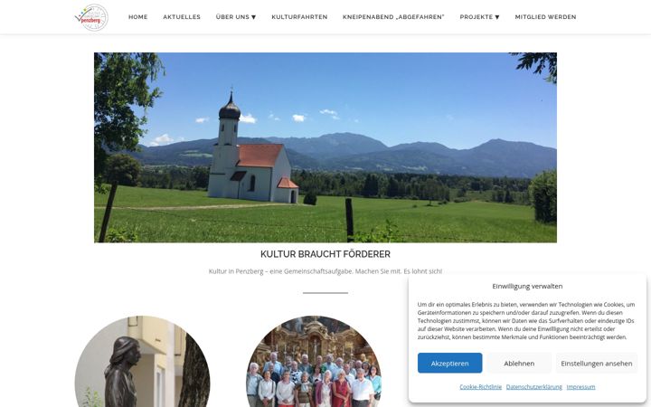 Screenshot of kultur-gemeinschaft-penzberg.de