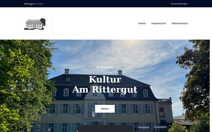 Screenshot of kultur-gut-ermlitz.de