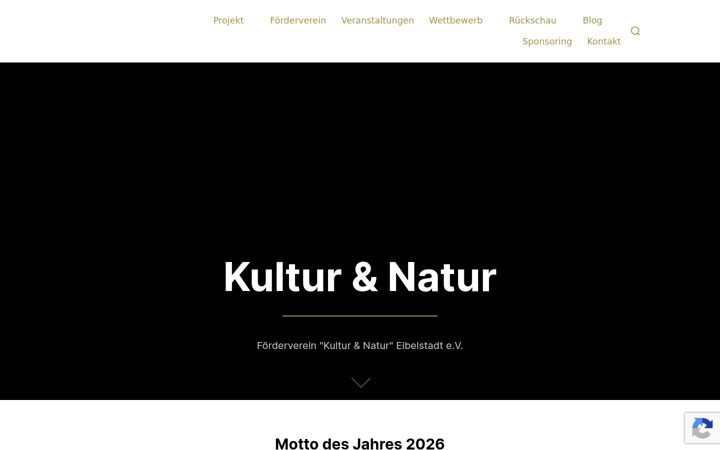 Skjermbilde av kultur-im-barockgarten.de