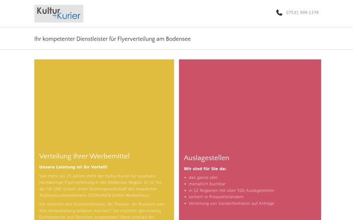 Screenshot of kultur-kurier.de