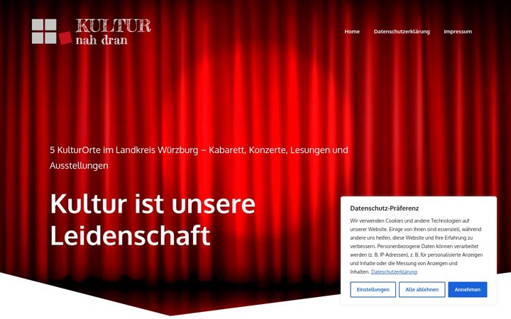 Screenshot of kultur-nah-dran.de