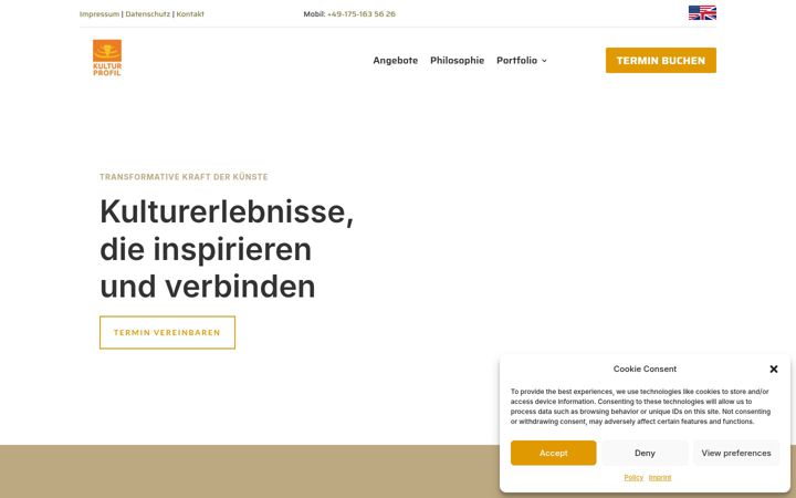 Screenshot of kultur-profil.de
