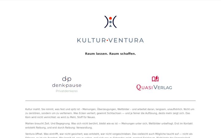 Screenshot of kultur-ventura.de