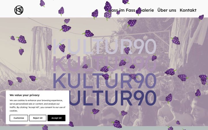 Screenshot of kultur90.ch