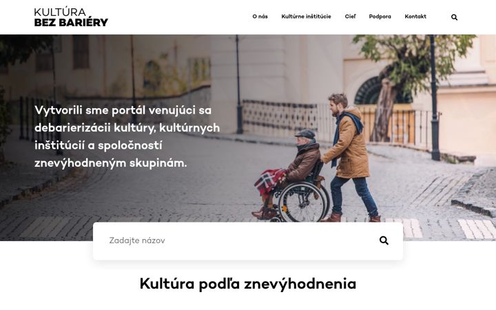 Screenshot του kulturabezbariery.sk