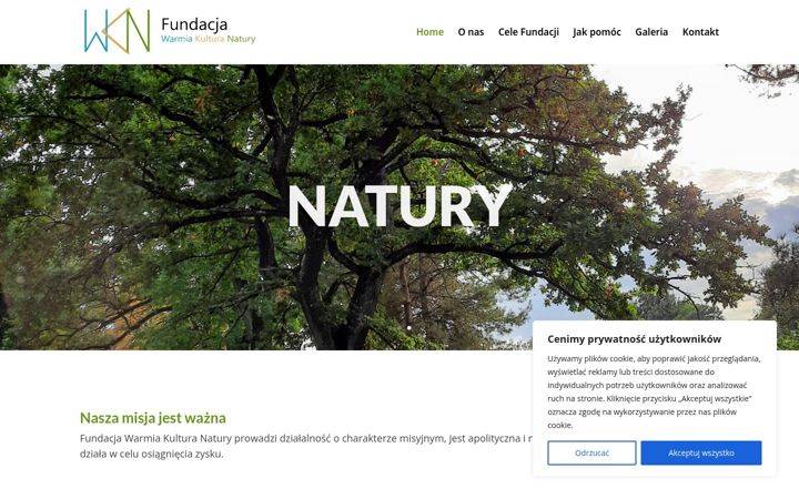 Screenshot of kulturanatury.pl