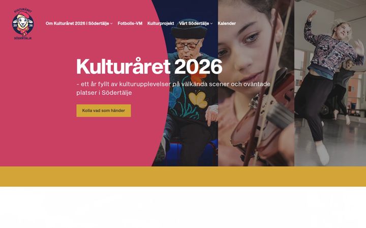 Screenshot of kulturaret.se