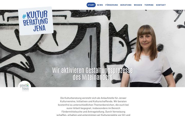 Screenshot of kulturberatung-jena.de