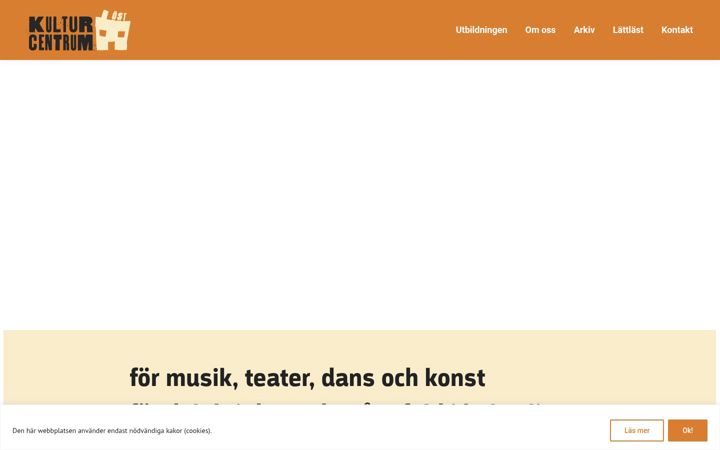 Screenshot of kulturcentrumost.se