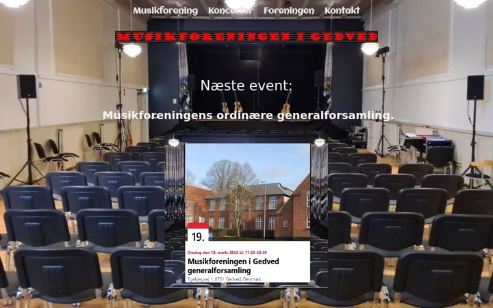 Screenshot of kulturdage-gedved.dk