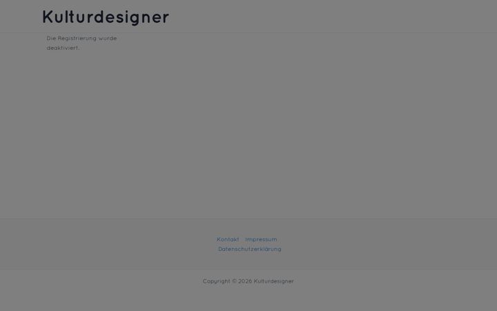 Screenshot of kulturdesigner.de