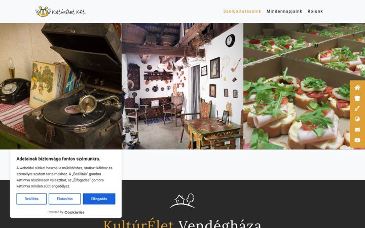 Screenshot of kulturelet.hu
