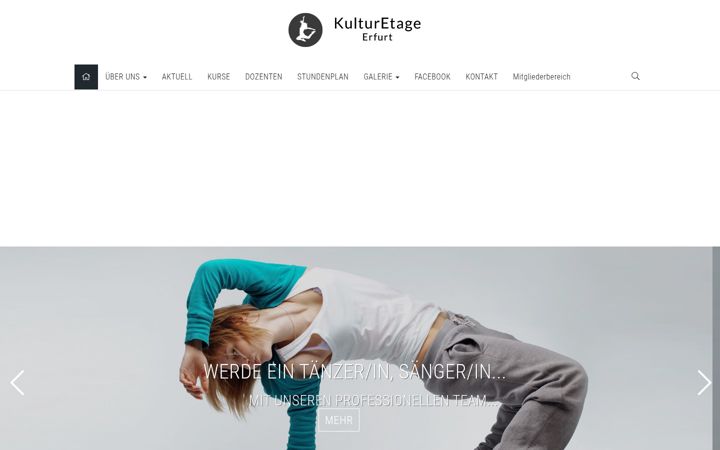 Screenshot of kulturetage-erfurt.de