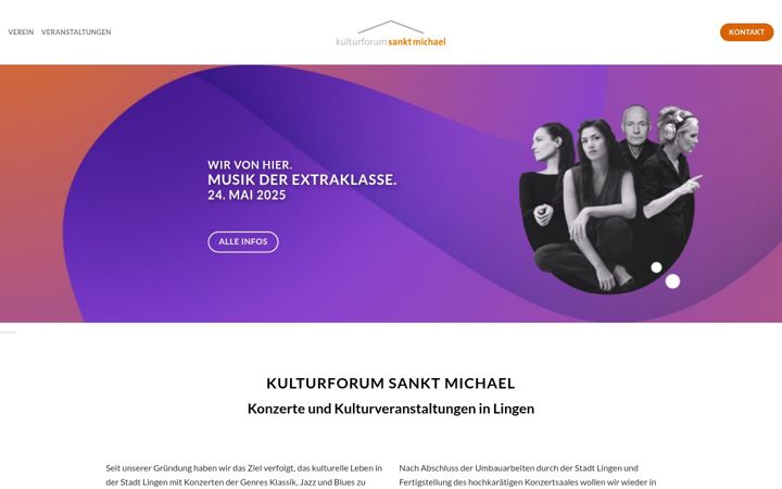 Screenshot of kulturforum-lingen.de