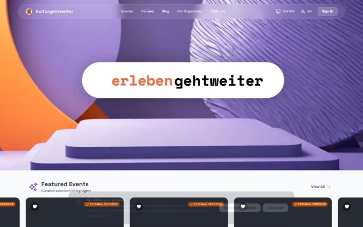 Screenshot of kulturgehtweiter.de