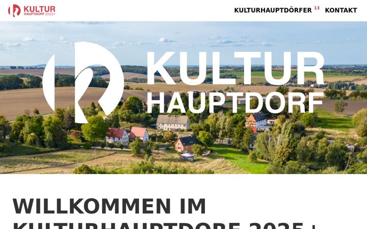 Screenshot of kulturhauptdorf.org
