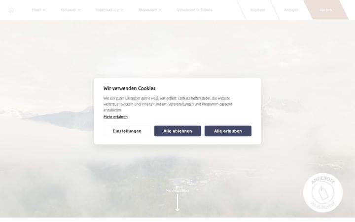 Screenshot of kulturhof.bayern