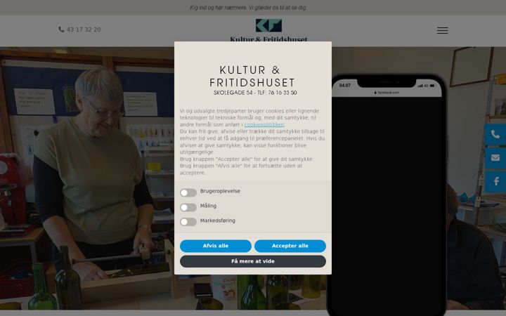 Screenshot of kulturhuset.info