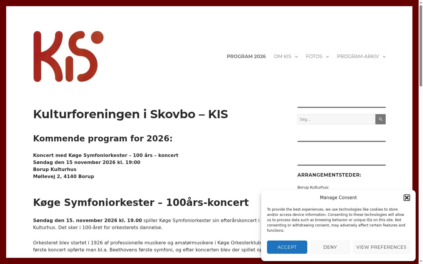 Screenshot des Einwilligungsbanners vor jeglicher Interaktion