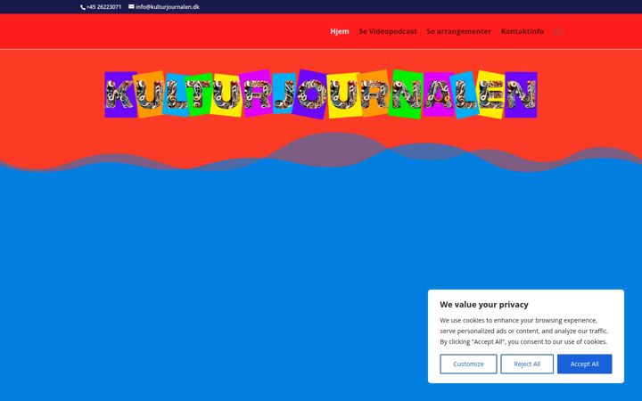 Screenshot of kulturjournalen.dk