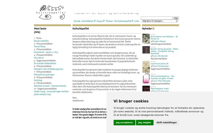 Screenshot of kulturkapellet.dk