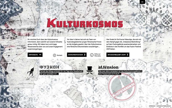 Screenshot of kulturkosmos.de