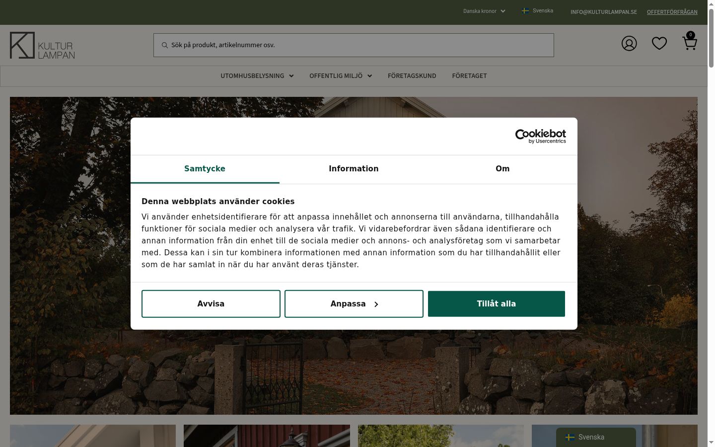 Snímka obrazovky banera súhlasu zobrazeného pred akoukoľvek interakciou