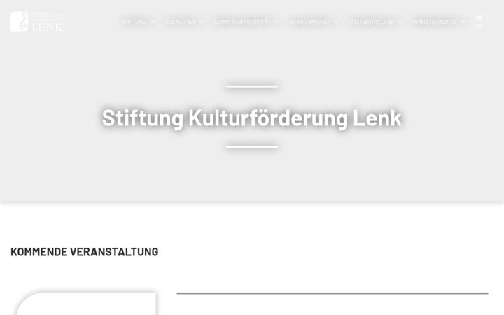 Screenshot of kulturlenk.ch