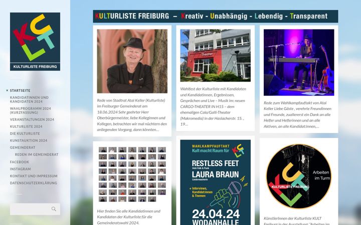 Screenshot of kulturliste-freiburg.de