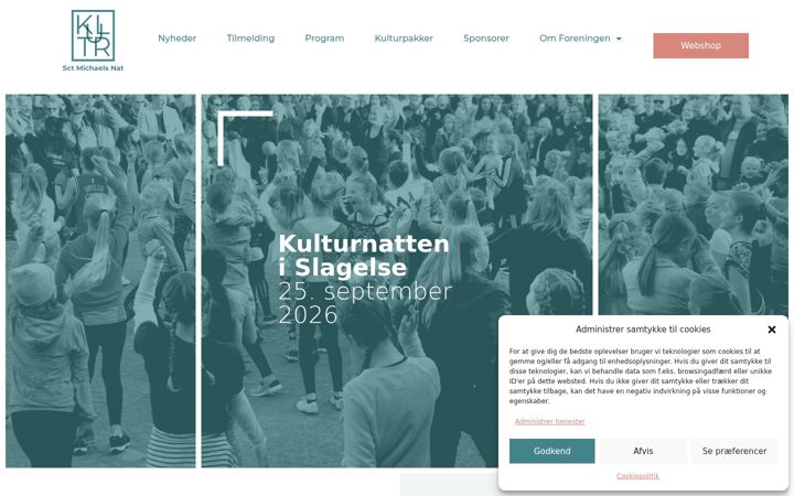 Screenshot of kulturnat.dk